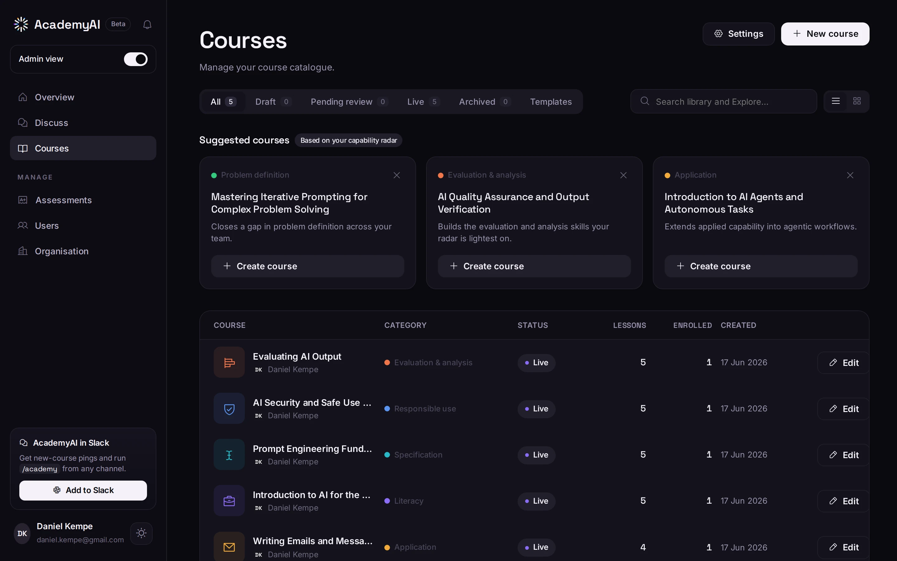 Courses