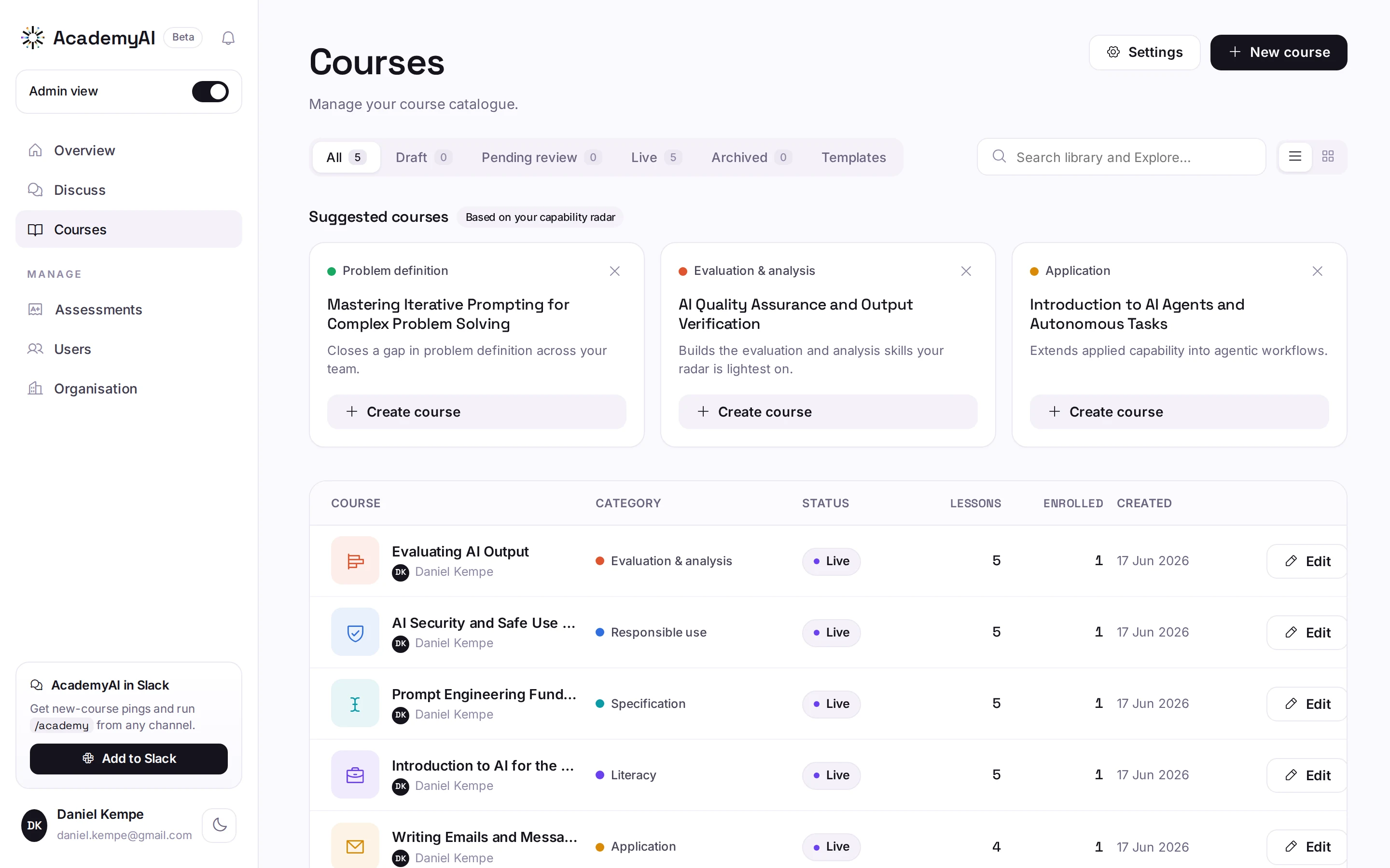 Courses
